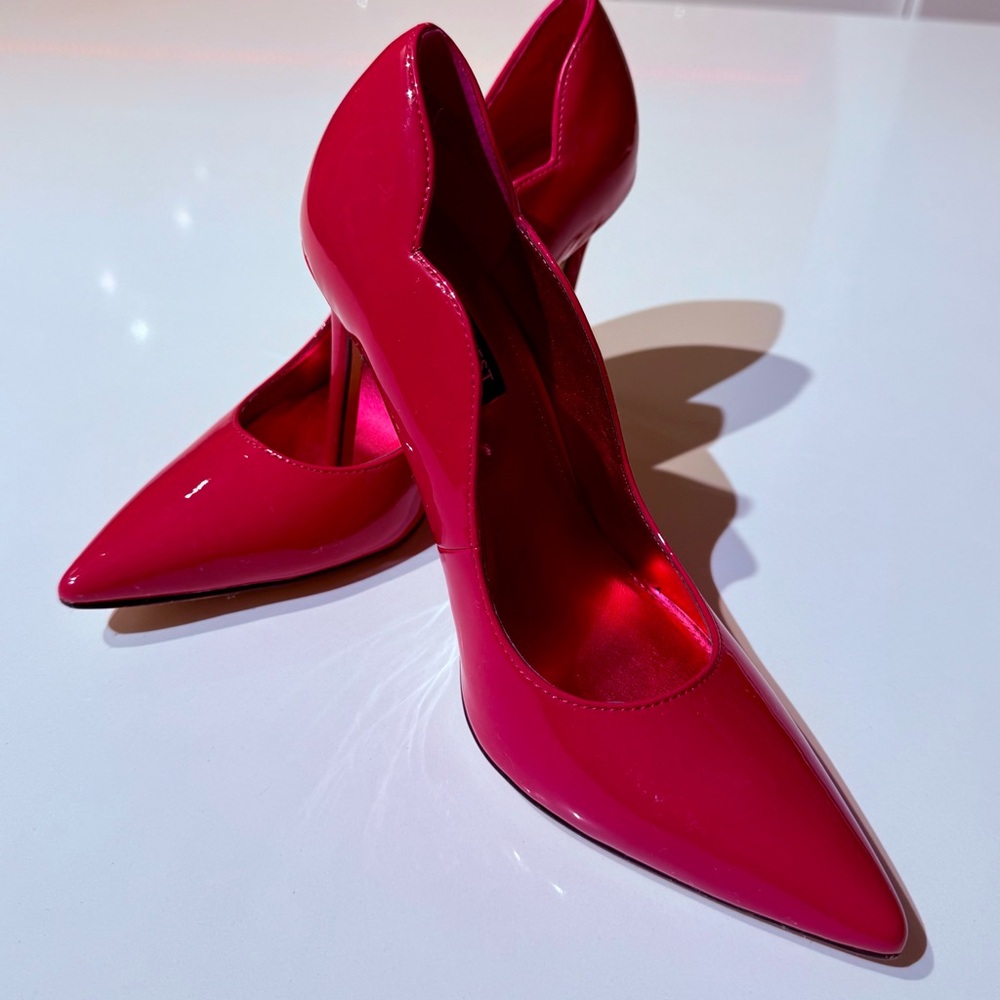 Nine West Shiny Red Pumps